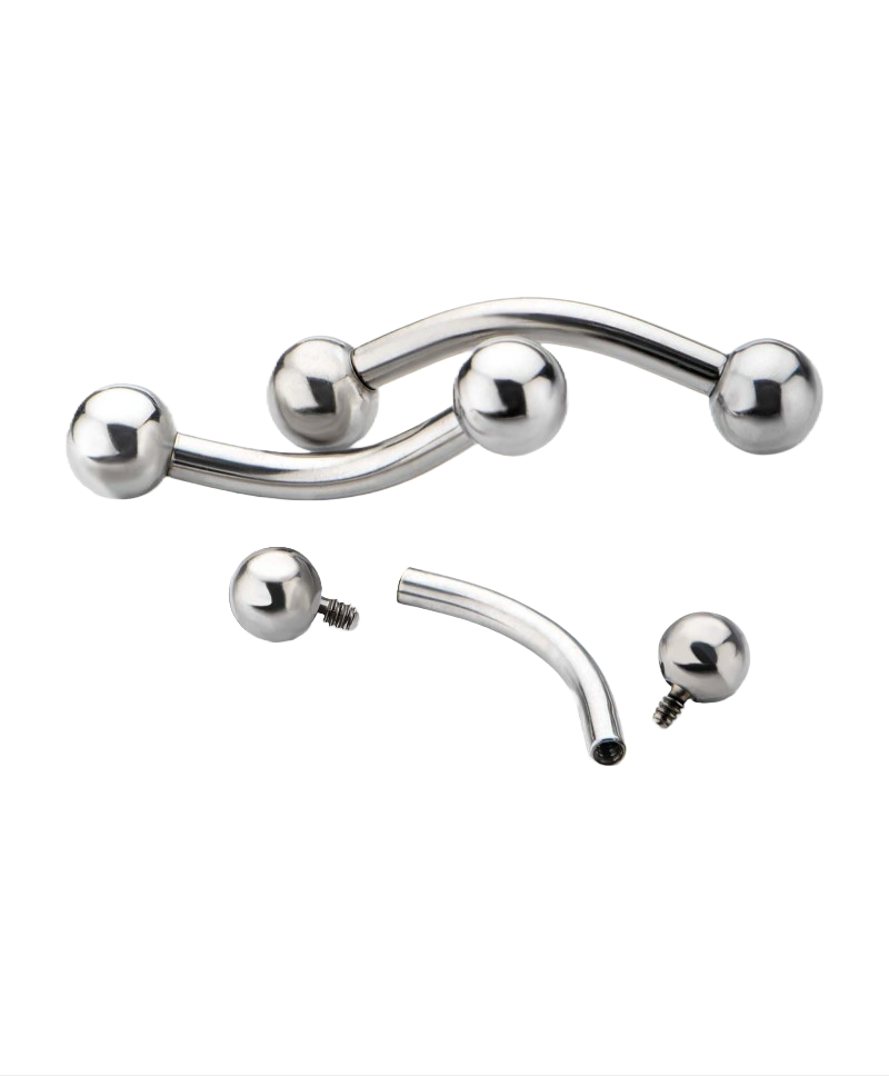 Anatometal Curved Barbell – Sacred Gold
