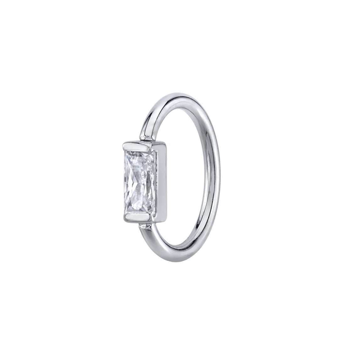BVLA 18g Baguette Bar Ring