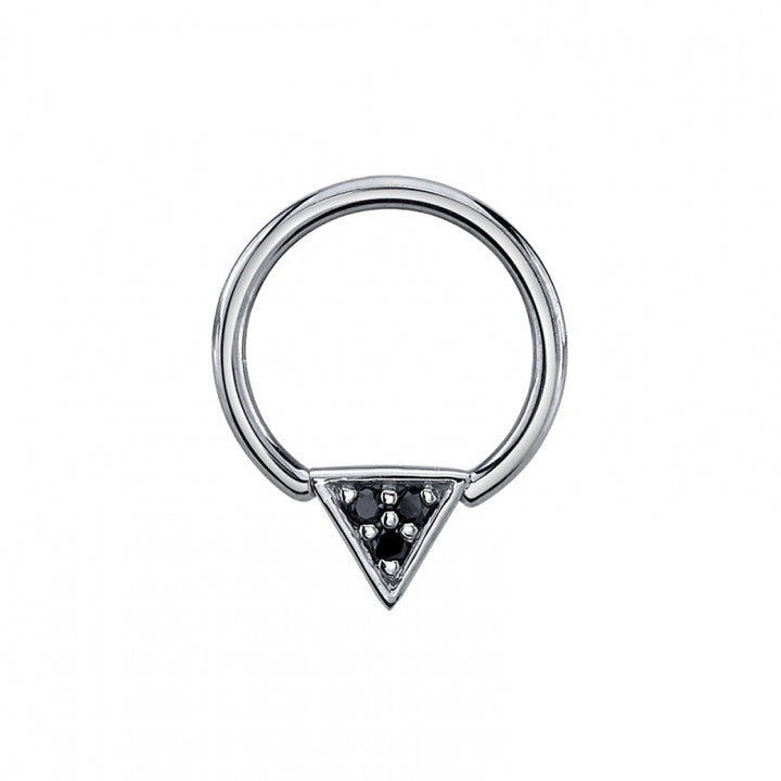 BVLA 18g Micro Pavé Triangle Nipple Orientation Seam Ring