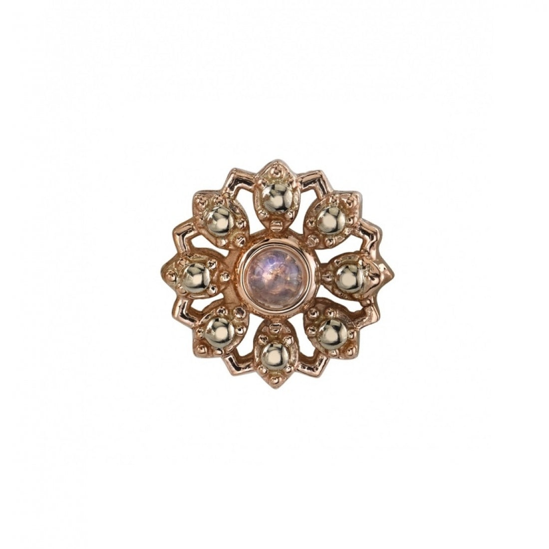 BVLA Rosette Flower 14g Threaded End
