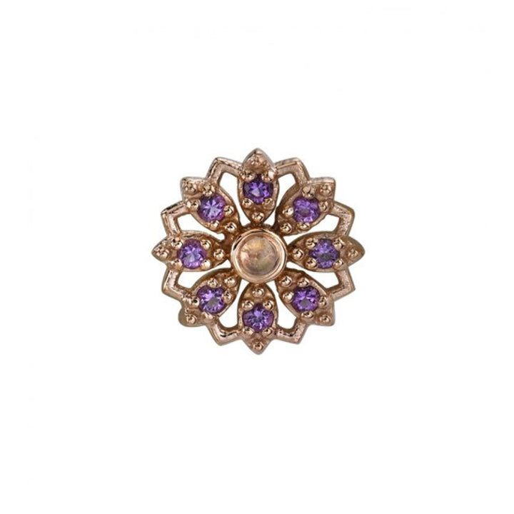 BVLA Rosette Flower 14g Threaded End