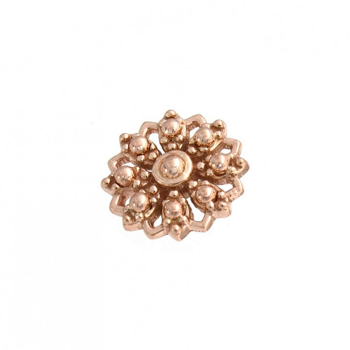 BVLA Rosette Flower 14g Threaded End