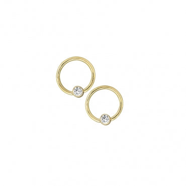 BVLA 14g Classic Captive Bezelset Ring