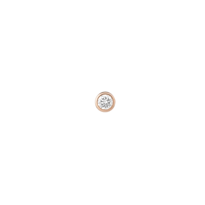 BVLA Round Bezelset Gem Pushpin End