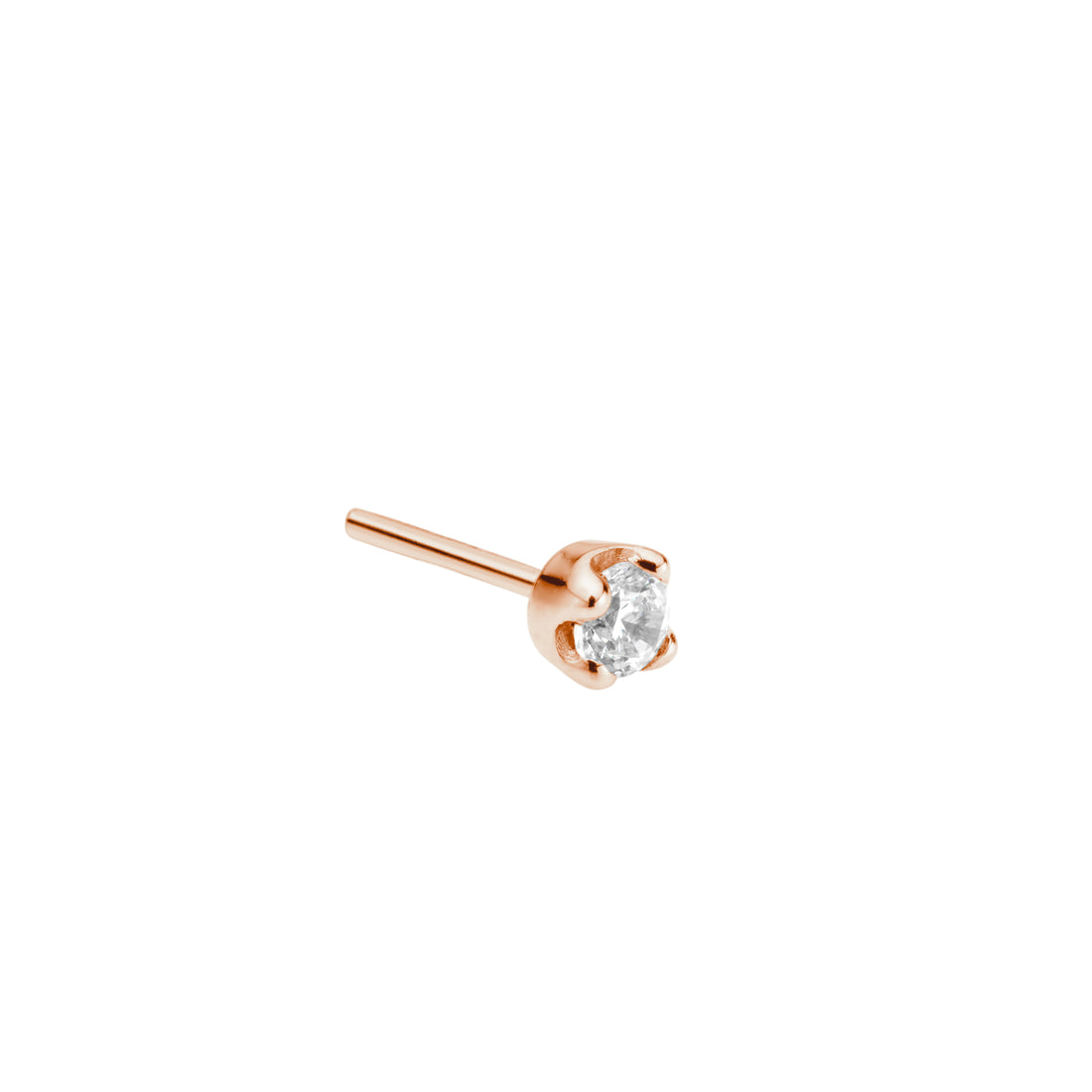 BVLA Round 4 Prongset Gem Pushpin End