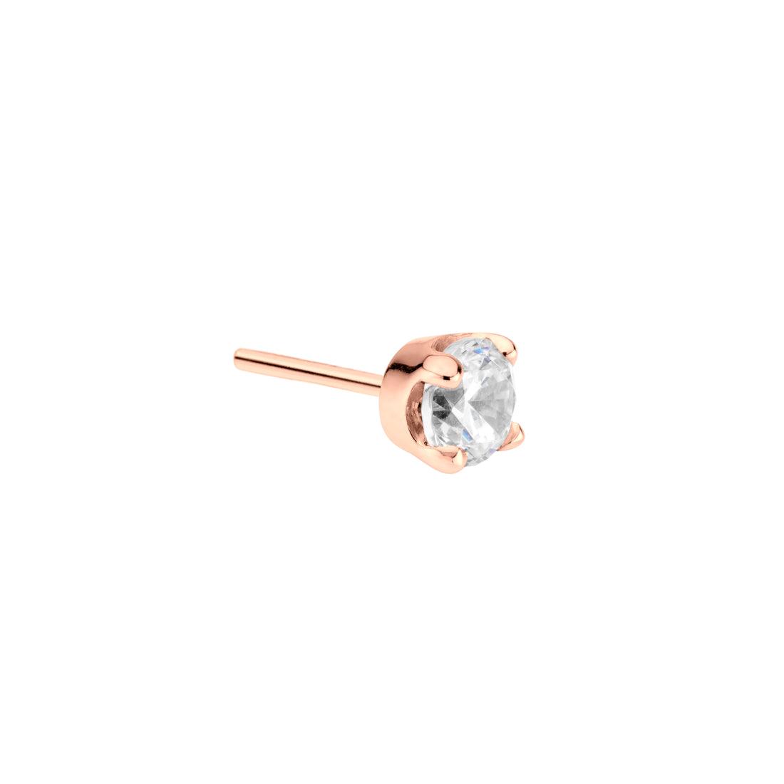 BVLA Round 4 Prongset Gem Pushpin End