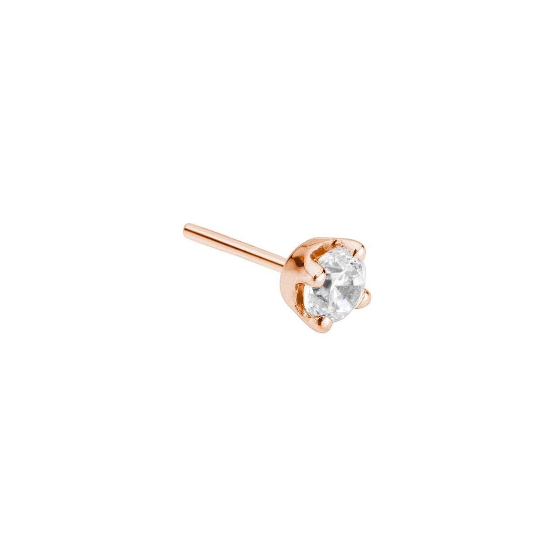 BVLA Round 4 Prongset Gem Pushpin End