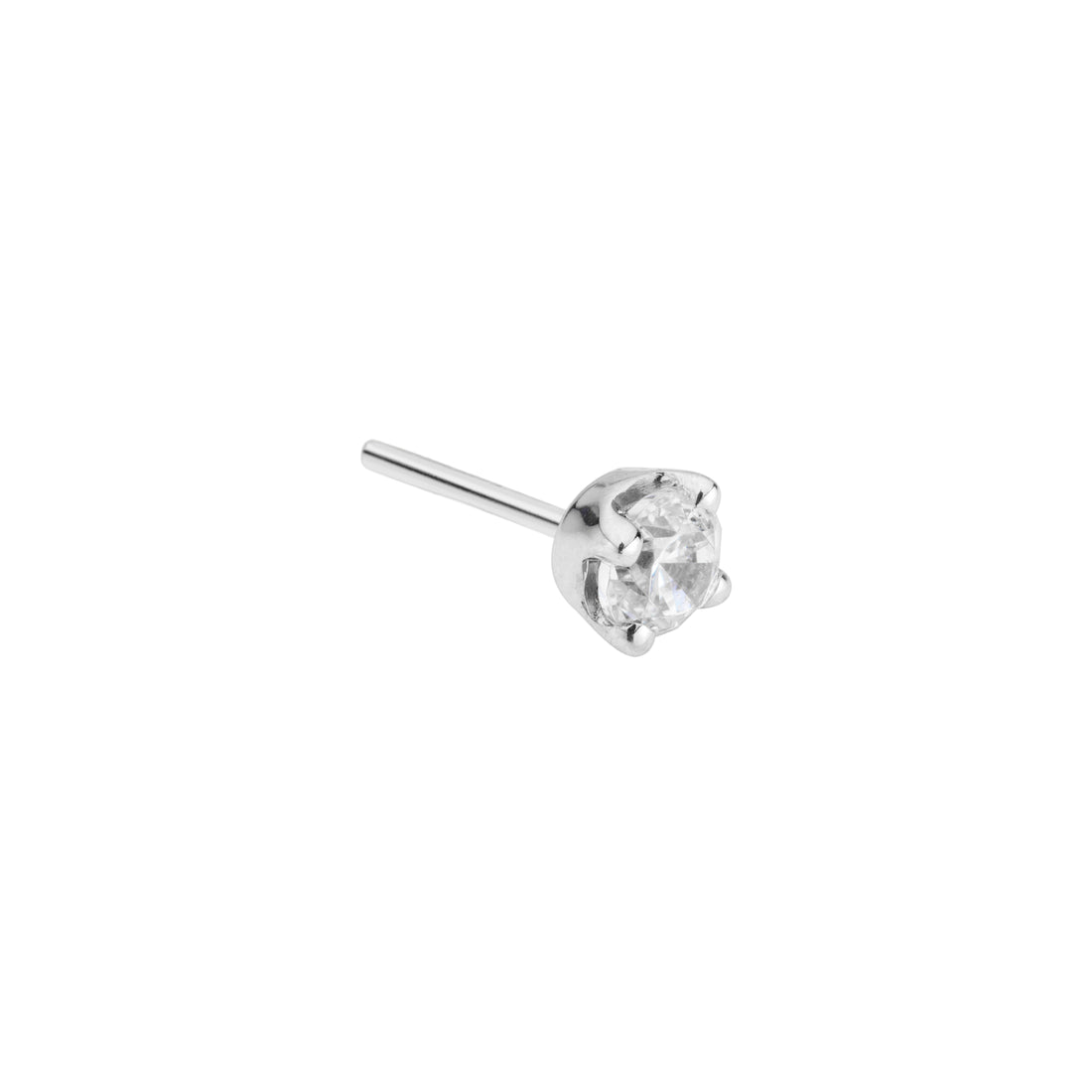 BVLA Round 4 Prongset Gem Pushpin End
