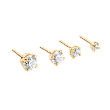 BVLA Round 4 Prongset Gem Pushpin End