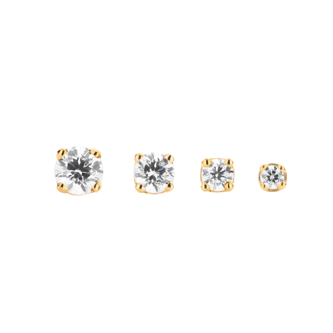 BVLA Round 4 Prongset Gem Pushpin End