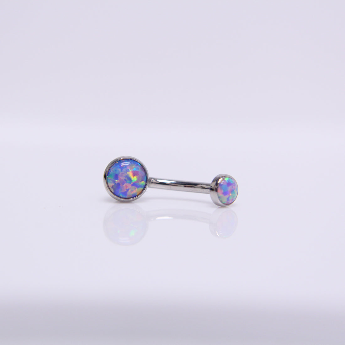 Anatometal 14g Bezelset Gem Navel Curve