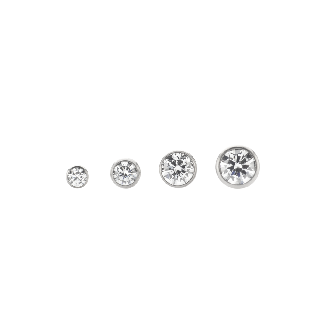 NeoMetal Bezelset Gem Pushpin End