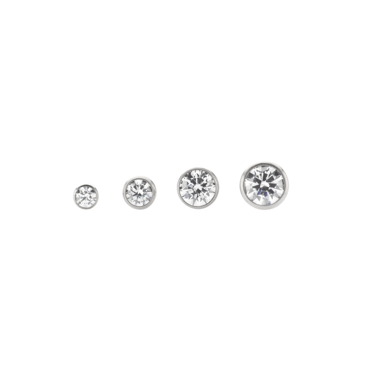 NeoMetal Bezelset Gem Pushpin End