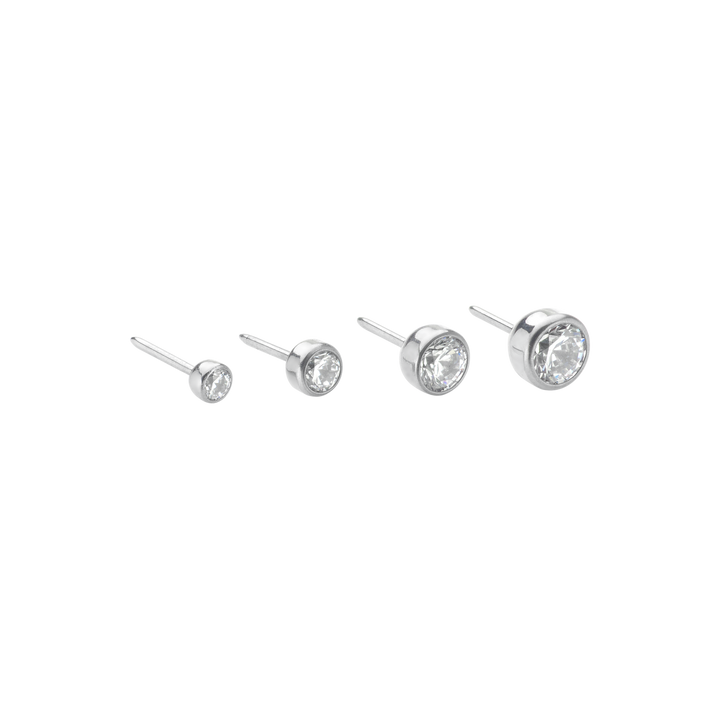 NeoMetal Bezelset Gem Pushpin End