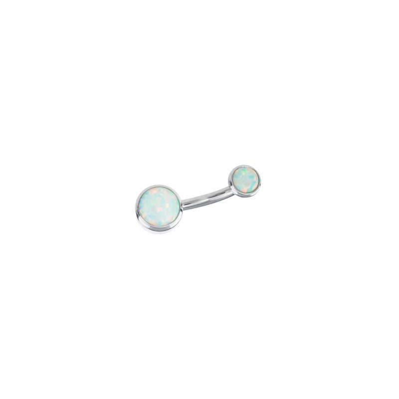 Anatometal 14g Bezelset Gem Navel Curve