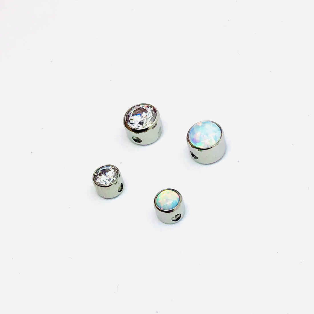 Industrial Strength 16g Captive Bezelset Gem