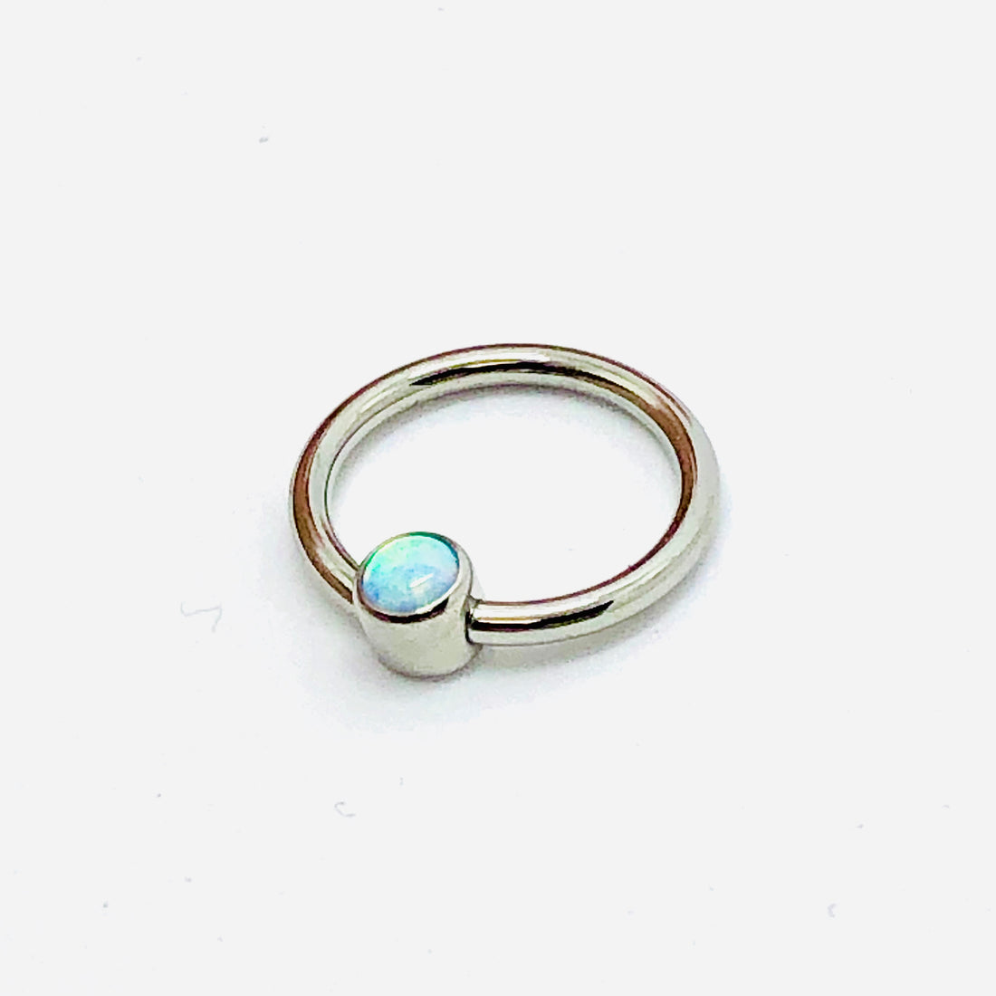Industrial Strength 16g Captive Bezelset Gem