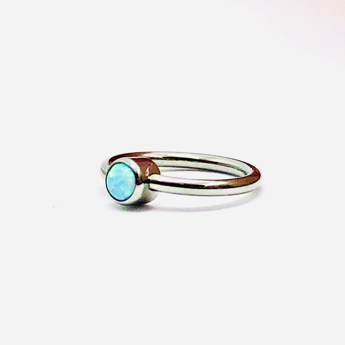Industrial Strength 16g Captive Bezelset Gem