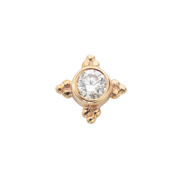 BVLA 14kt & 18kt Gold & Platinum Tiny Nanda 5mm Threadless