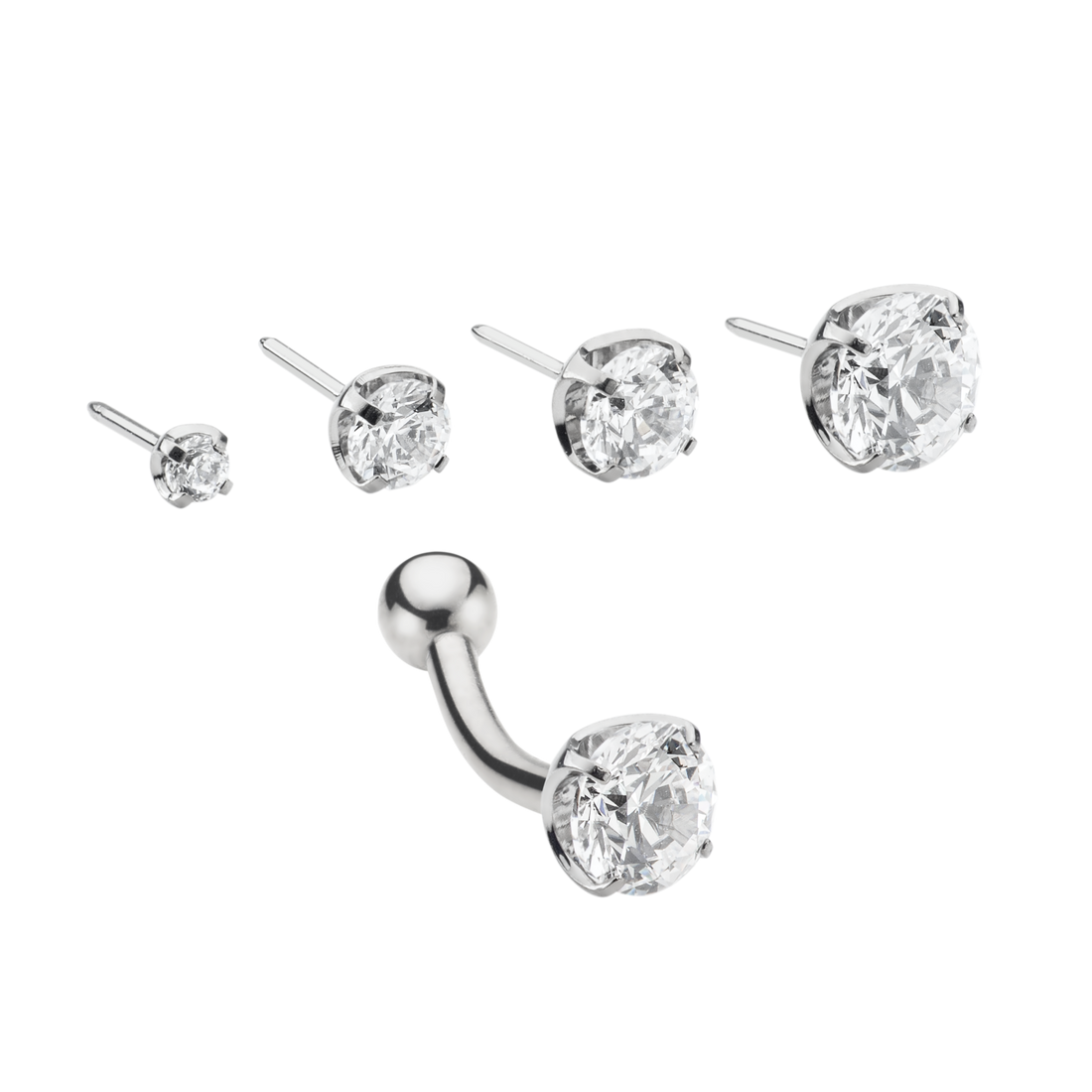 NeoMetal Prongset Gem Pushpin End