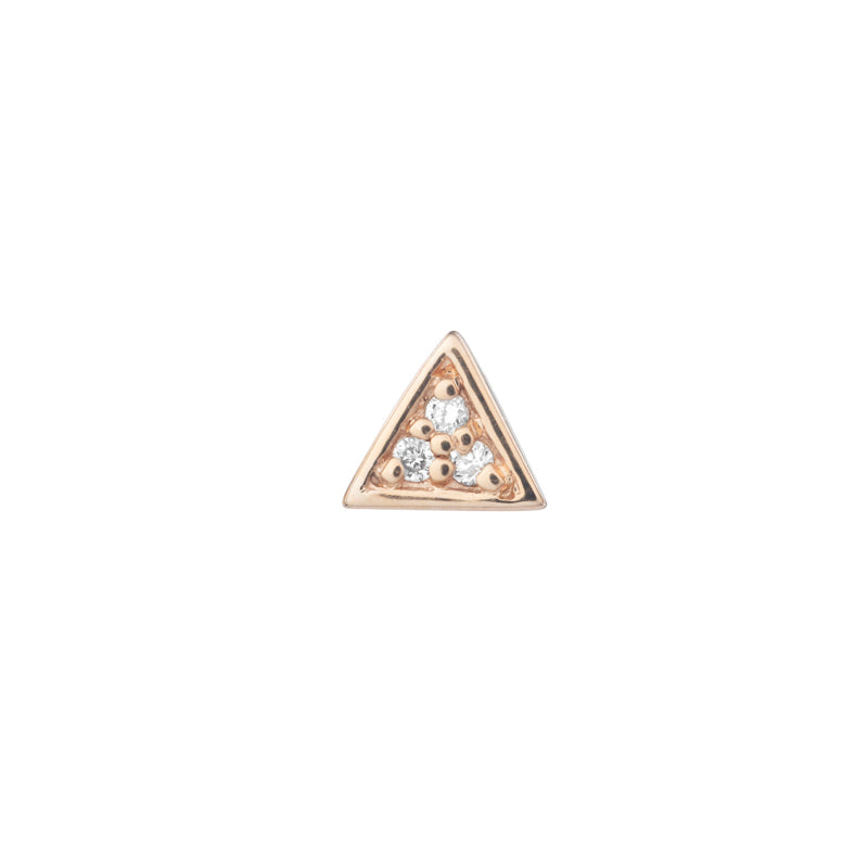 BVLA Micro Pavé Triangle Pushpin End