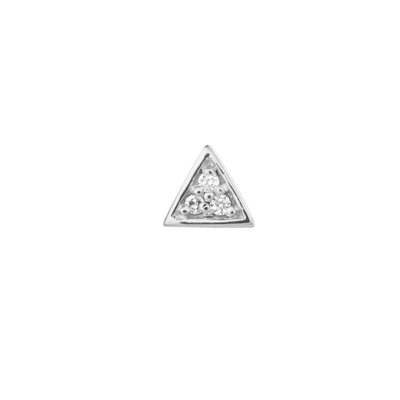 BVLA Micro Pavé Triangle Pushpin End