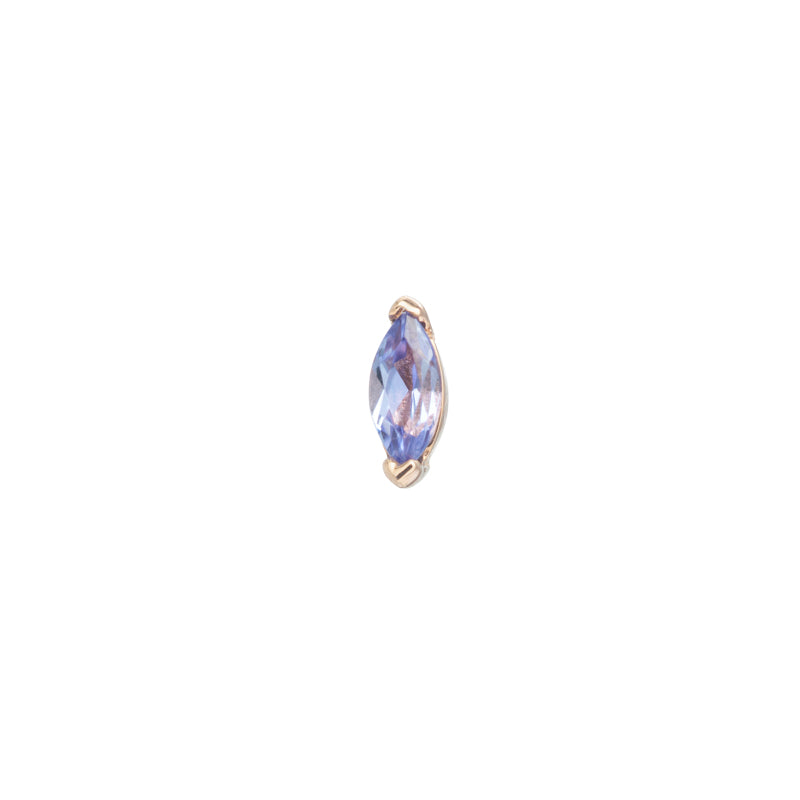 BVLA Marquise Cut V Prongset Gem Pushpin End