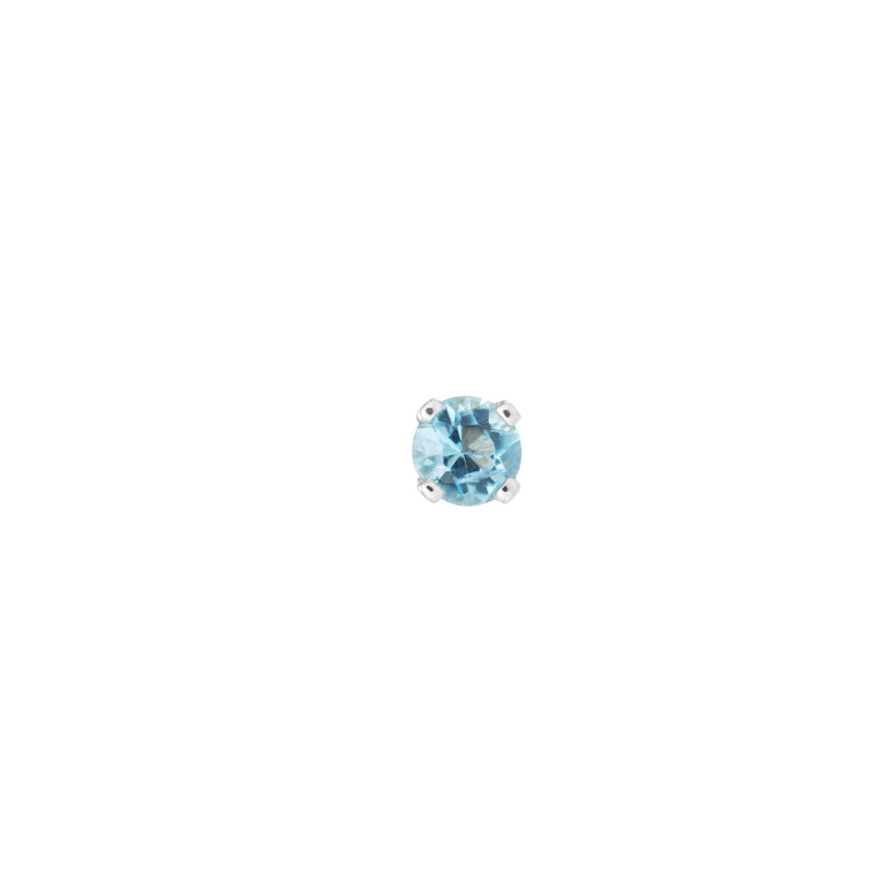 BVLA Round 4 Prongset Gem Pushpin End