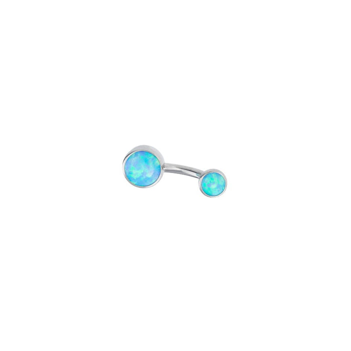 Anatometal 14g Bezelset Gem Navel Curve