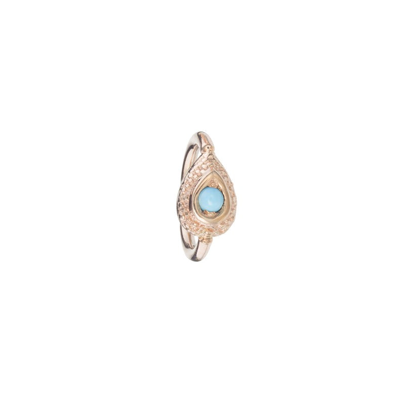 BVLA 18g Nanda Pear Navel Orientation Seam Ring