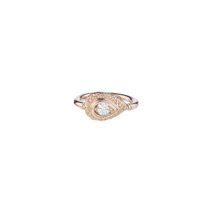 BVLA 18g Nanda Pear Navel Orientation Seam Ring