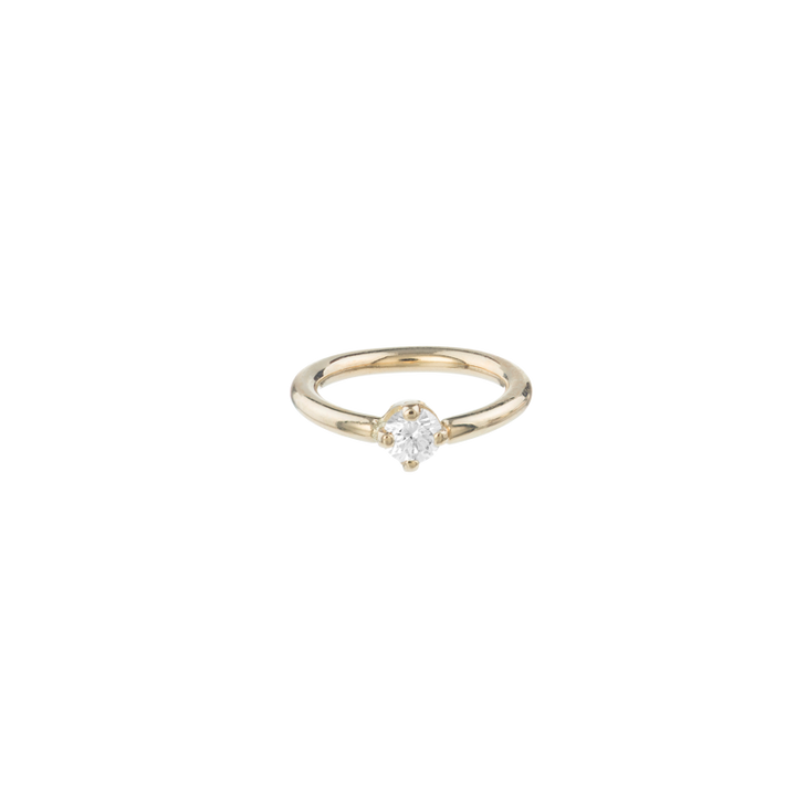 BVLA 18g Round Prongset Gem Navel Orientation Seam Ring