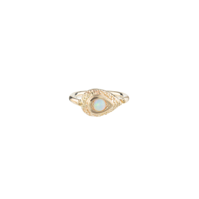 BVLA 18g Nanda Pear Navel Orientation Seam Ring