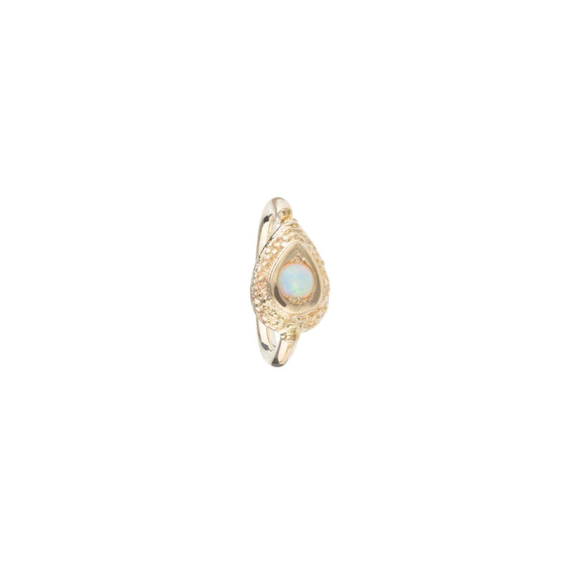 BVLA 18g Nanda Pear Navel Orientation Seam Ring