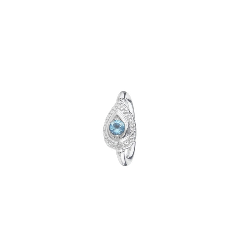 BVLA 18g Nanda Pear Navel Orientation Seam Ring
