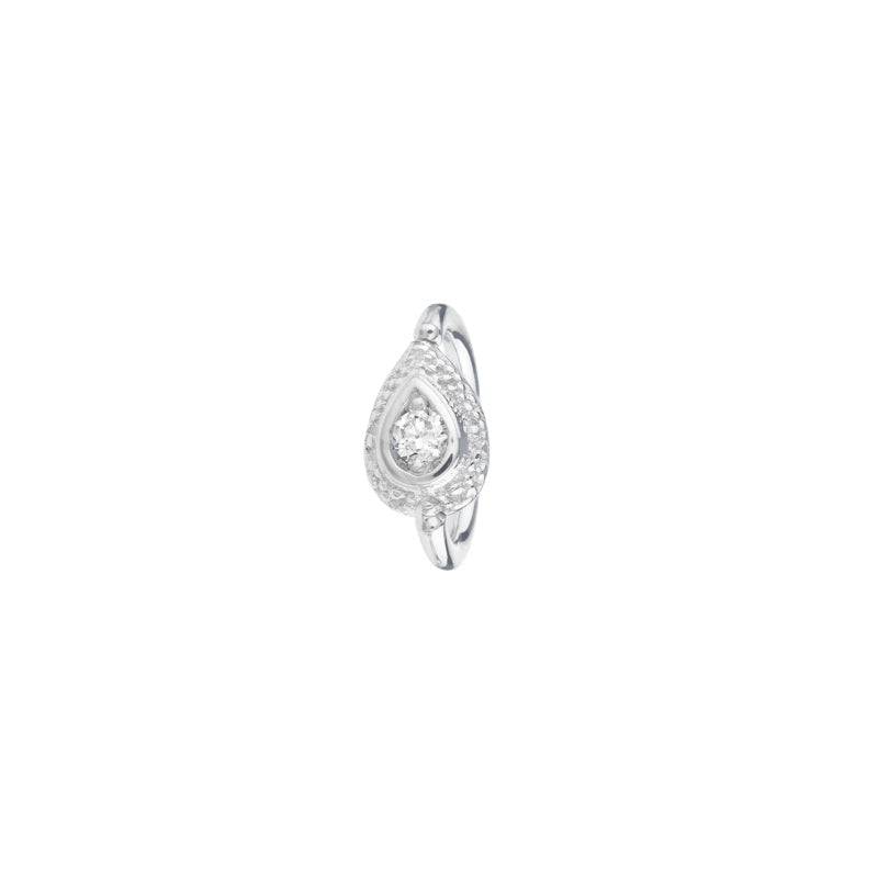 BVLA 18g Nanda Pear Navel Orientation Seam Ring