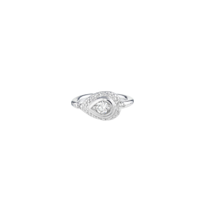 BVLA 18g Nanda Pear Navel Orientation Seam Ring
