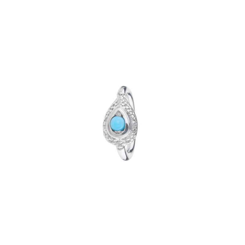 BVLA 18g Nanda Pear Navel Orientation Seam Ring