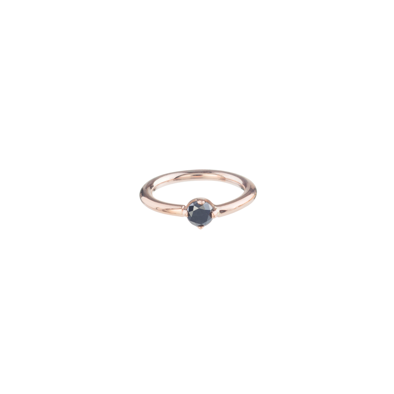 BVLA 18g Round Prongset Gem Navel Orientation Seam Ring