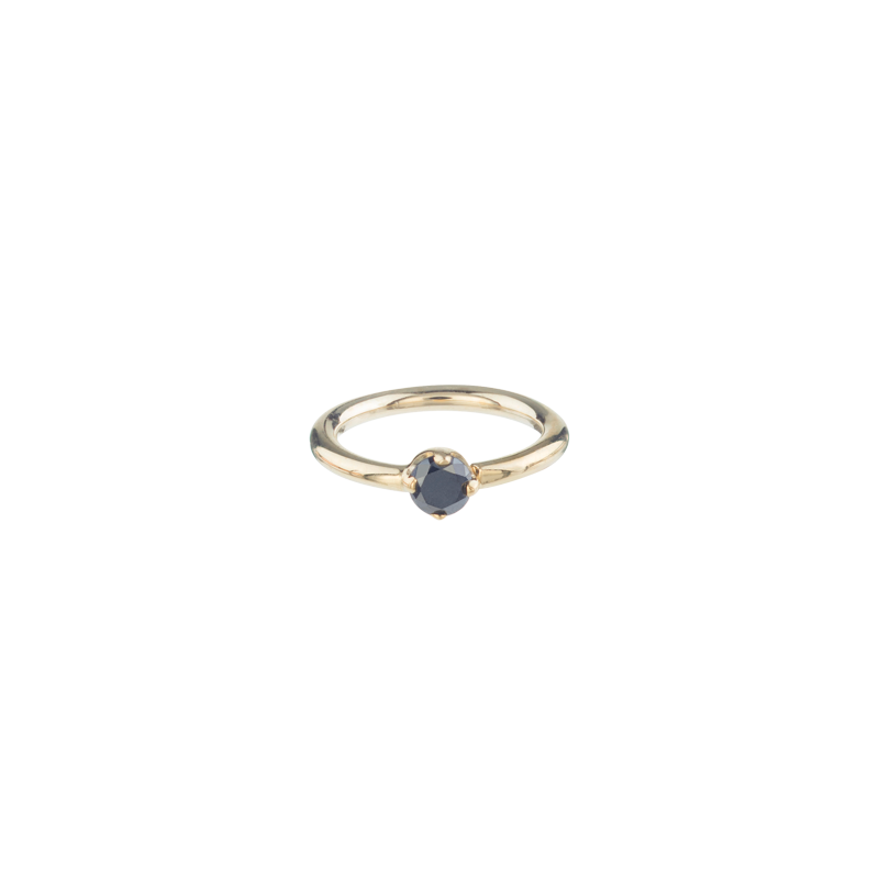 BVLA 18g Round Prongset Gem Navel Orientation Seam Ring