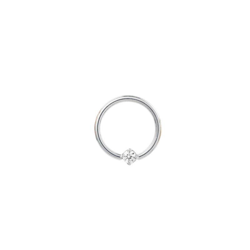 BVLA 18g Round Prongset Gem Nipple Orientation Seam Ring