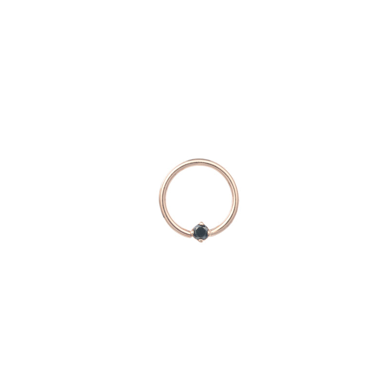 BVLA 18g Round Prongset Gem Nipple Orientation Seam Ring