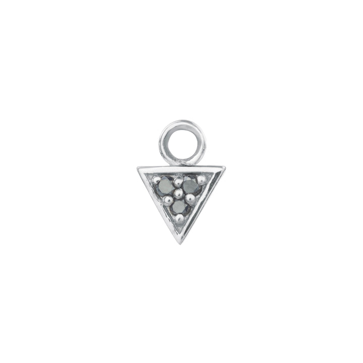 BVLA 16g Navel Facing Micro Pavé Triangle Charm