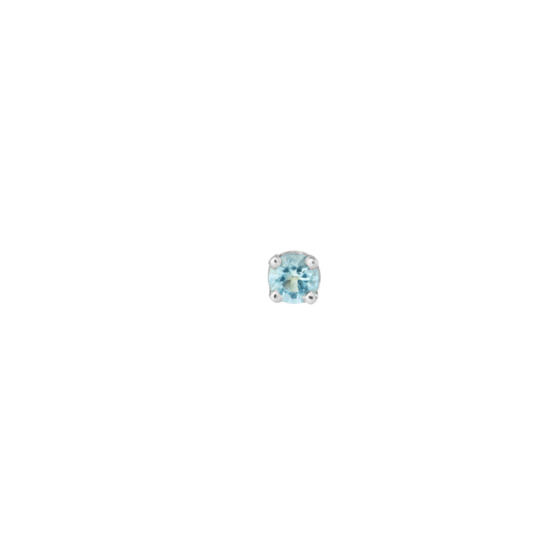 BVLA Round 4 Prongset Gem Pushpin End